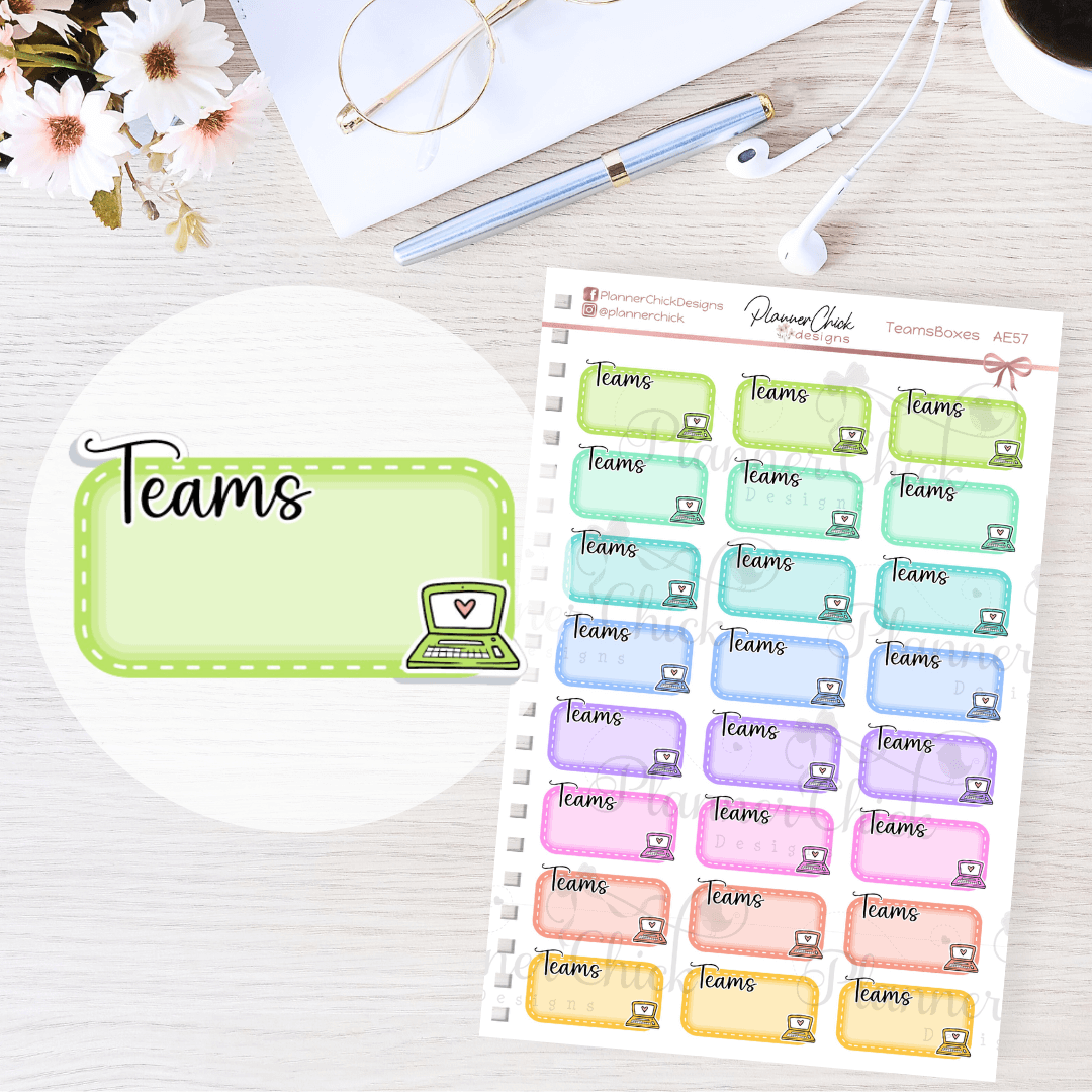 Teams Planner Stickers – PlannerChickDesigns