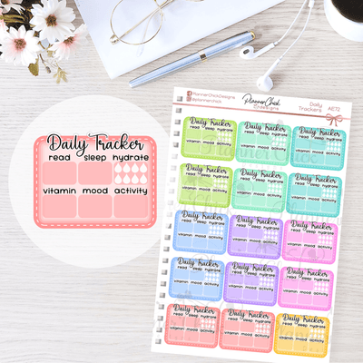 Daily Tracker Planner Stickers