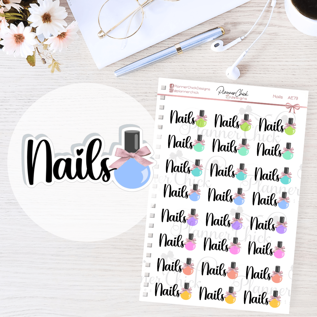 Nails Planner Stickers