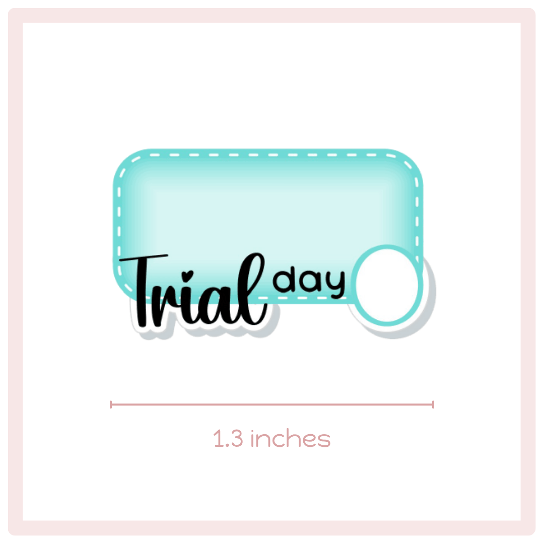 Trial Days Planner Stickers