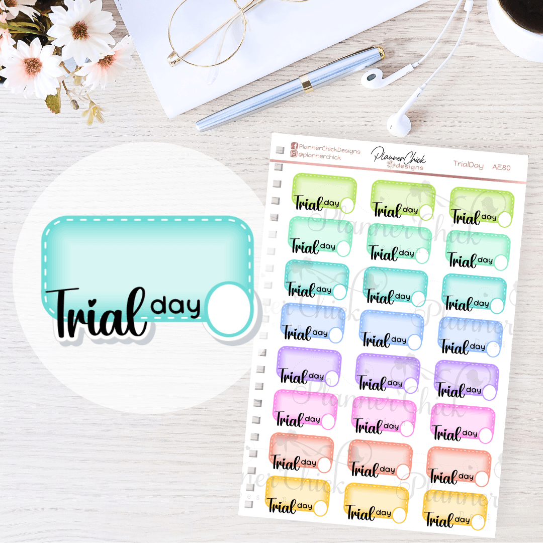 Trial Days Planner Stickers
