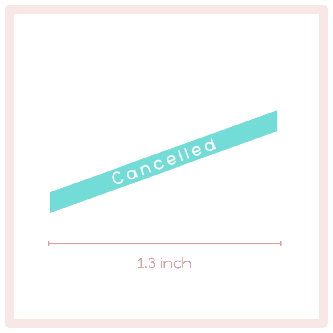 Cancel Order Sticker Skinny Canceled Stickers – PlannerChickDesigns