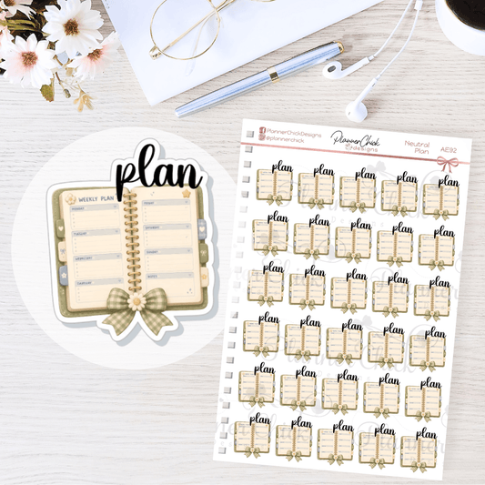 Neutral Planning Stickers