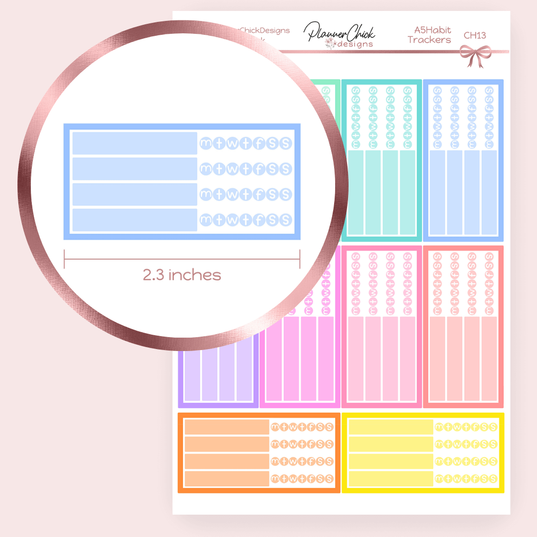 Habit Trackers for A5 & Horizontal