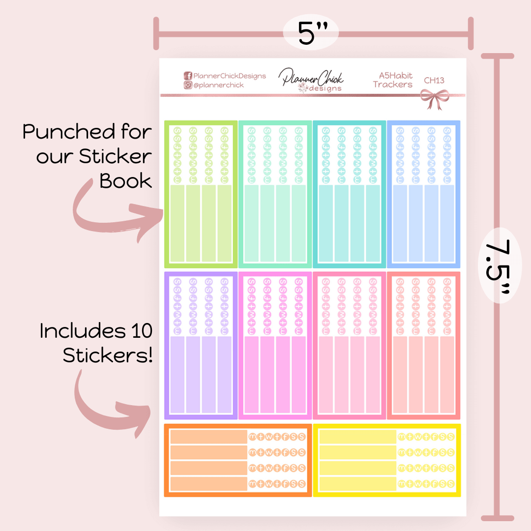 Habit Trackers for A5 & Horizontal