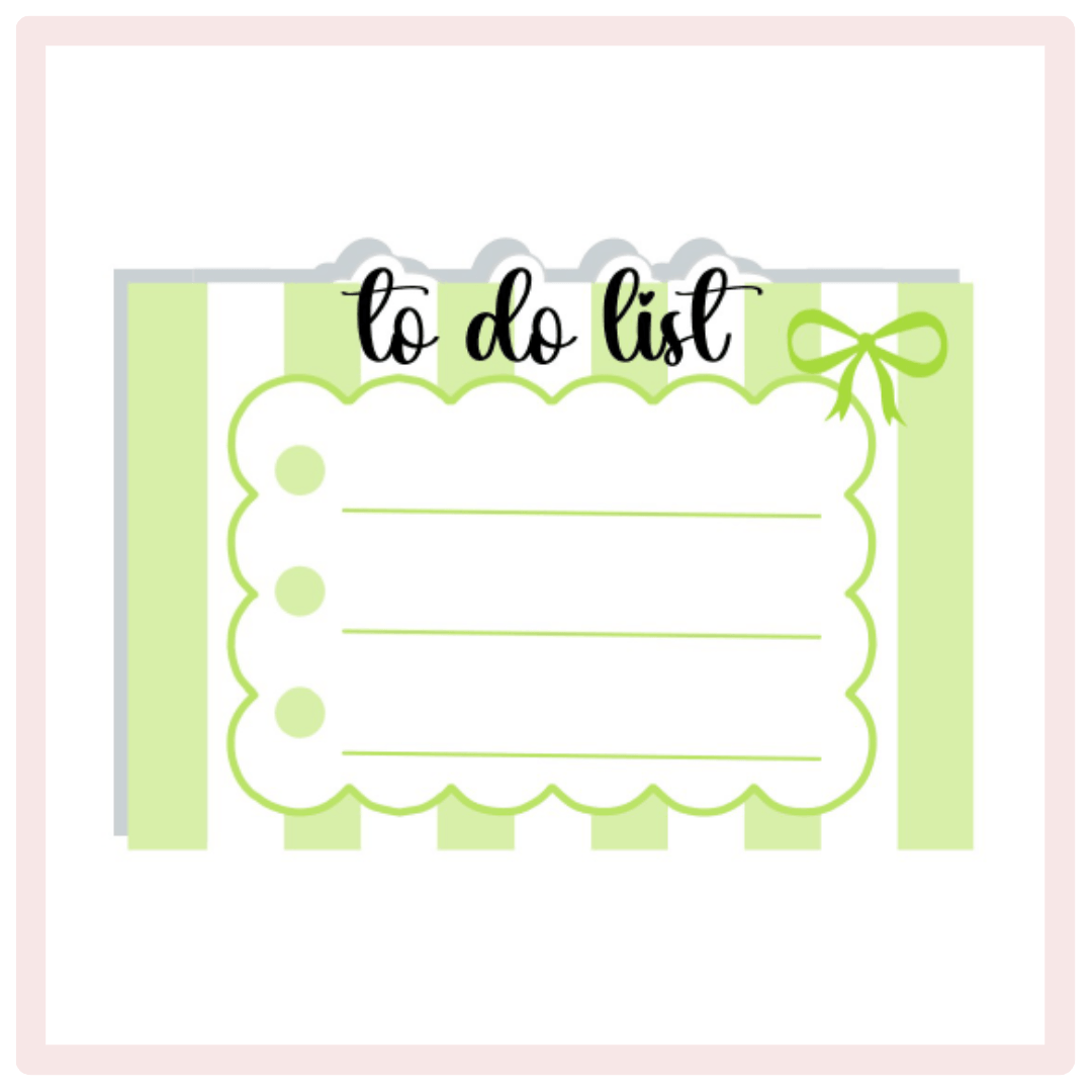 Pastel Striped Half Box Checklists