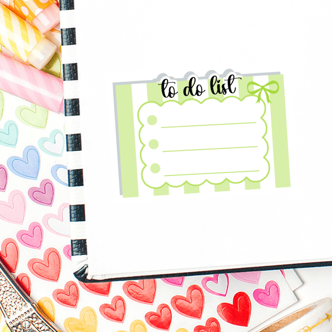 Pastel Striped Half Box Checklists