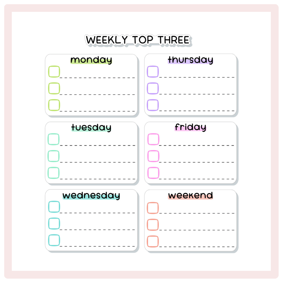 Weekly Top Three Jumbo Stickers