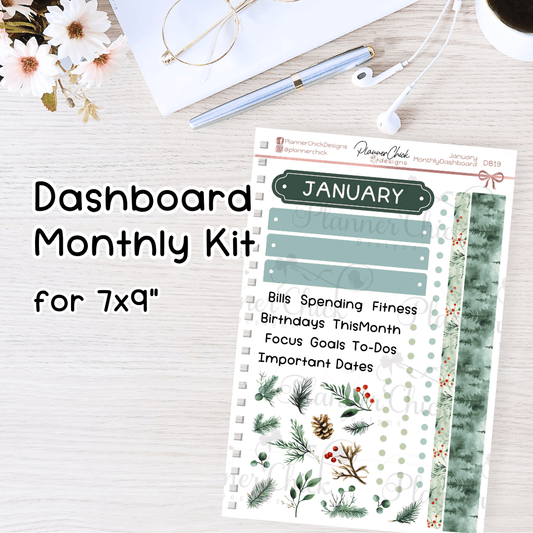 Monthly Dashboard Kit ~ January