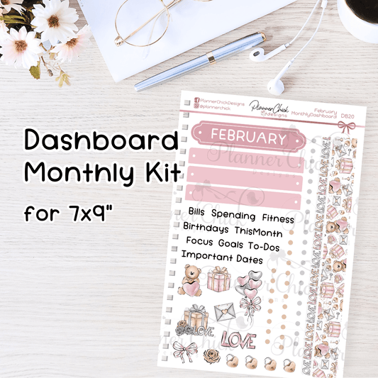 Monthly Dashboard Kit ~ February