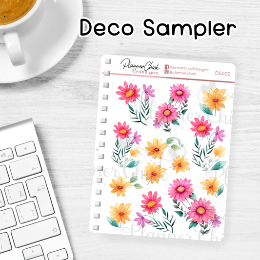 Summer Flower ~ Decorative Sampler