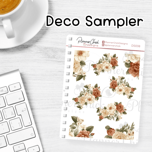 Autumn Roses ~ Decorative Sampler