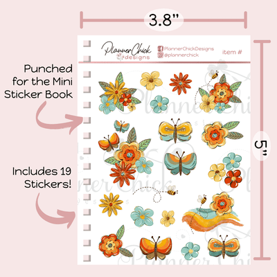 Sunset Floral ~ Decorative Sampler