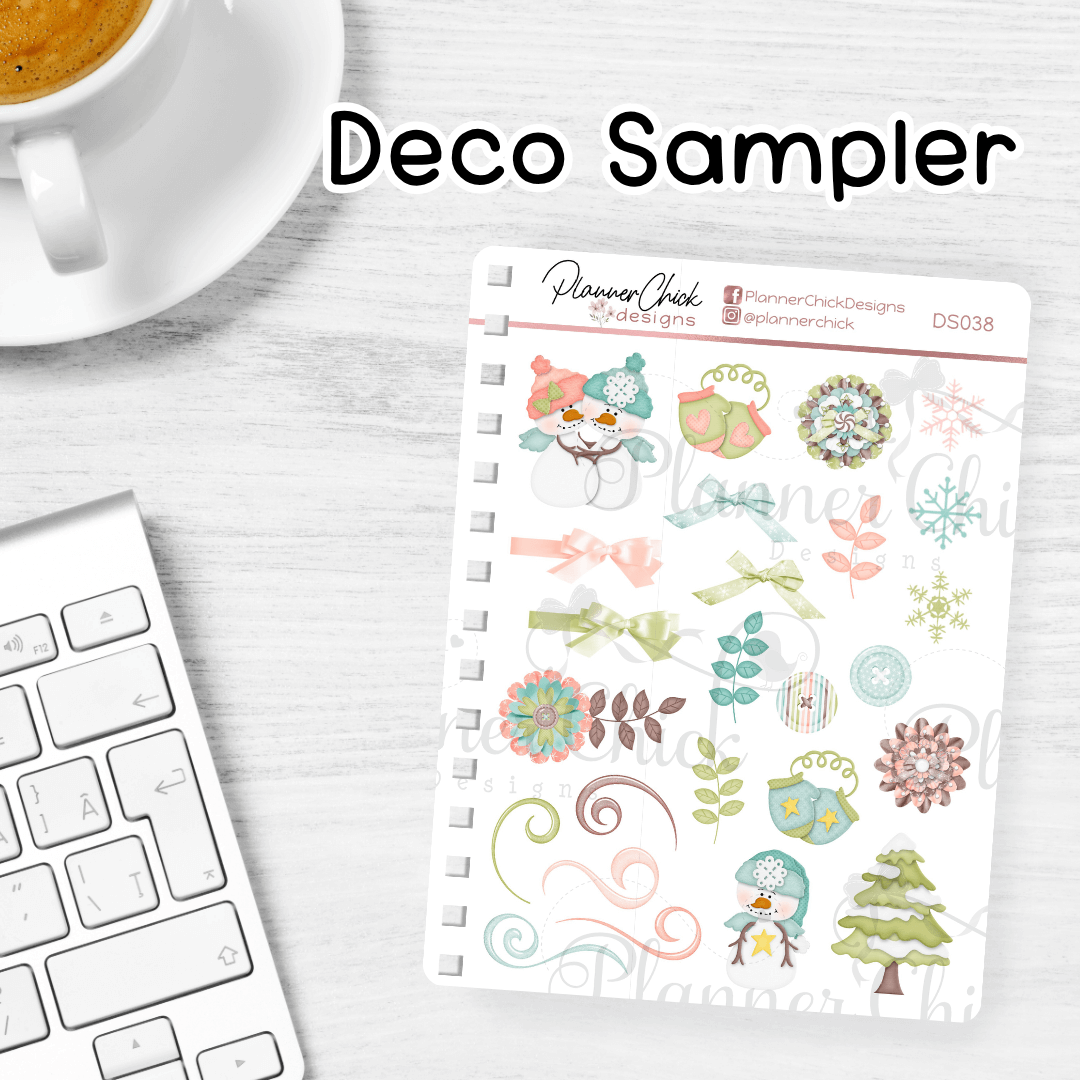 Let It Snow ~ Decorative Sampler – PlannerChickDesigns
