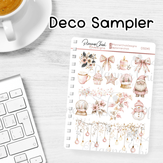 Pink Winter ~ Decorative Sampler