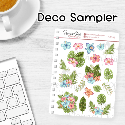 Tropical Flowers ~ Decorative Sampler