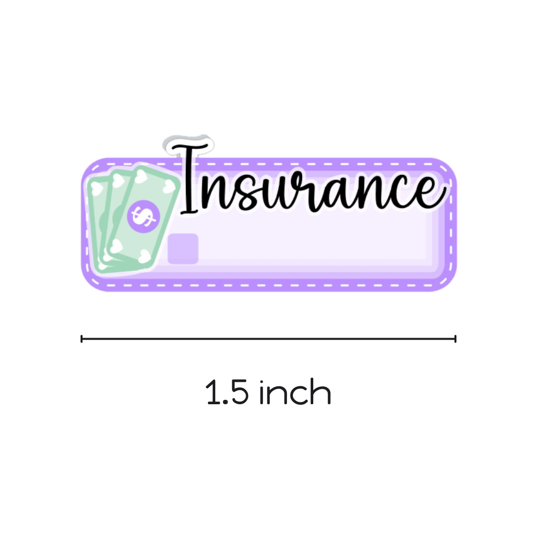 Insurance Payment Planner Stickers