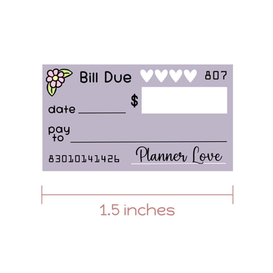 Bill Due ~ Miniature Checks
