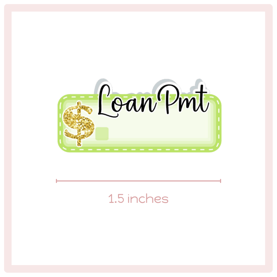 Loan Payment Planner Stickers