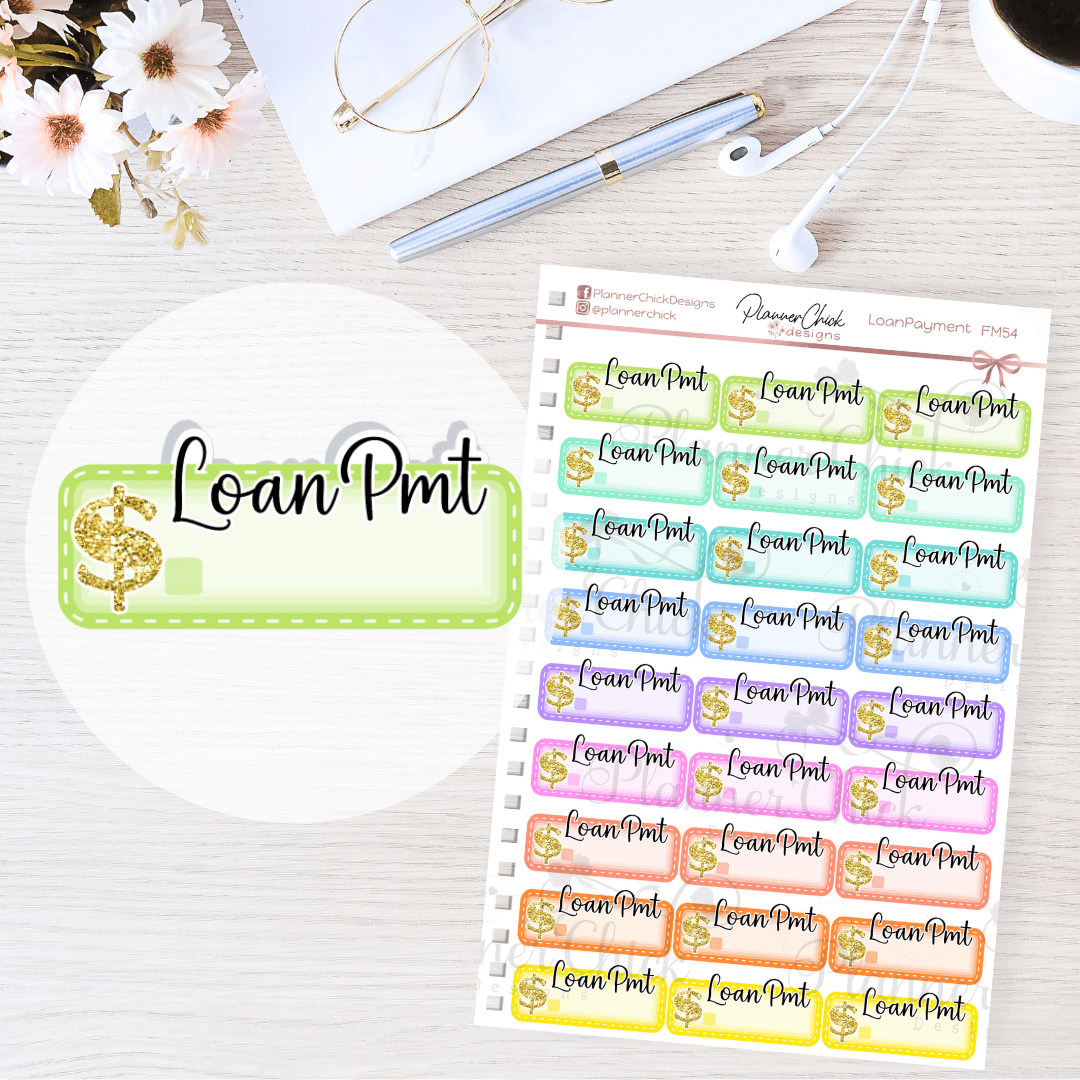 Loan Payment Planner Stickers