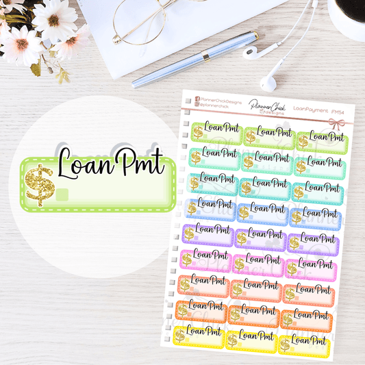 Loan Payment Planner Stickers