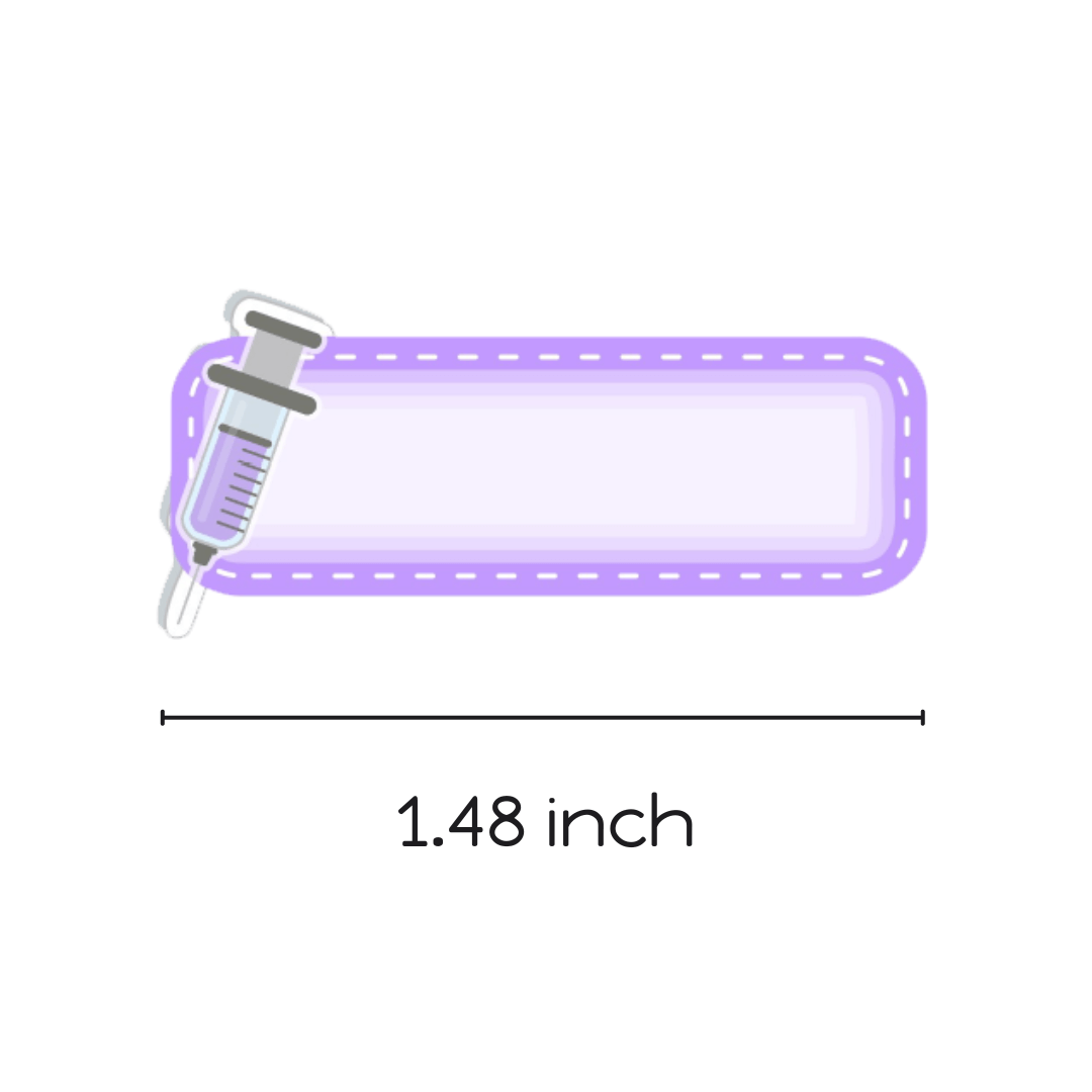 Syring Sticker Syringe Labels Planner Stickers – PlannerChickDesigns