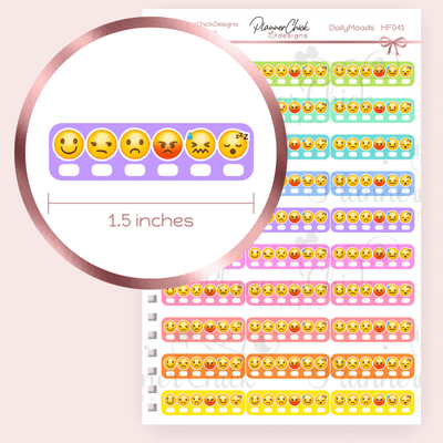 Daily Moods Planner Stickers