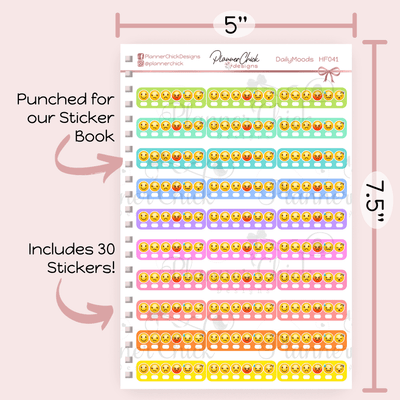 Daily Moods Planner Stickers