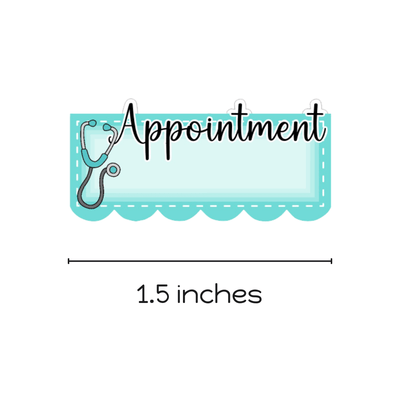 Medical Appointment Planner Stickers (3 Options)