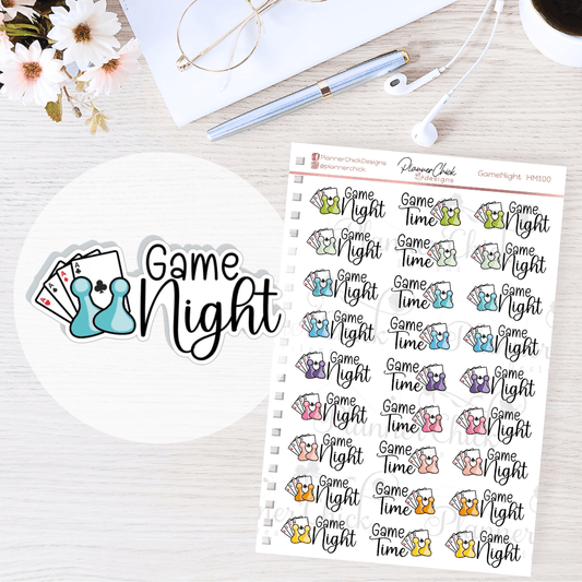 Game Night Planner Stickers