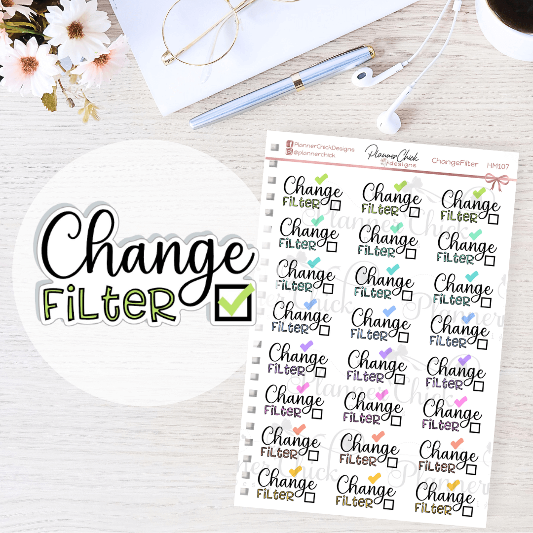 Change Layout Sticker Change Filter Planner Stickers – PlannerChickDesigns