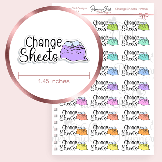 Change Sheets Planner Stickers
