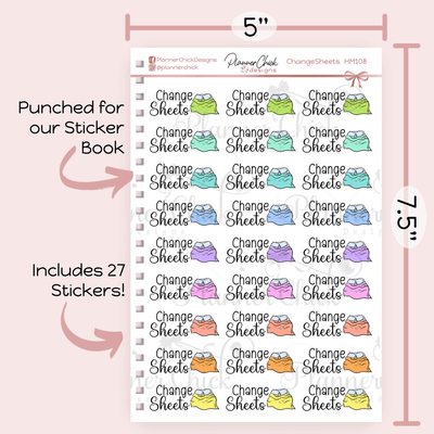Change Sheets Planner Stickers – PlannerChickDesigns
