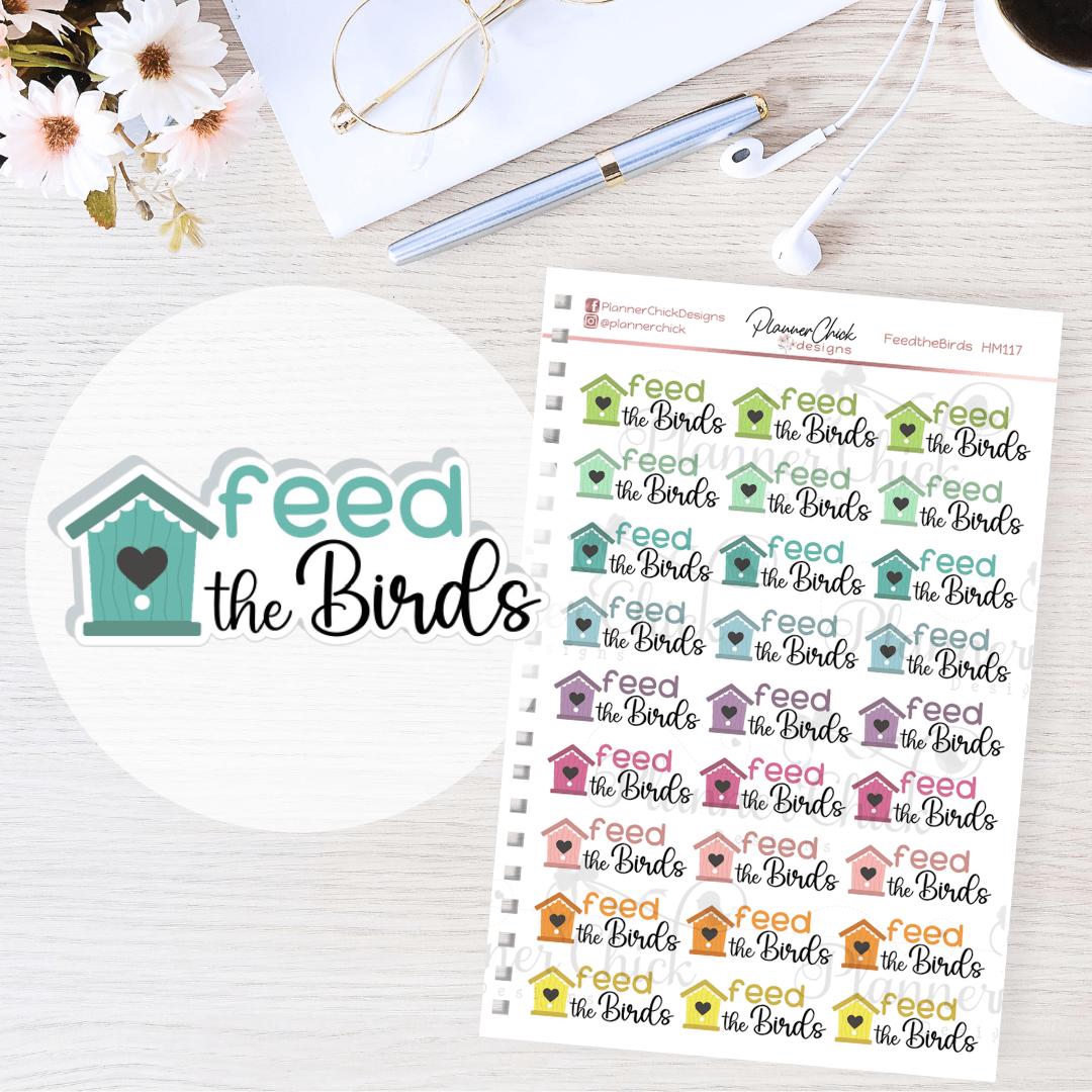 Feed the Birds Planner Stickers