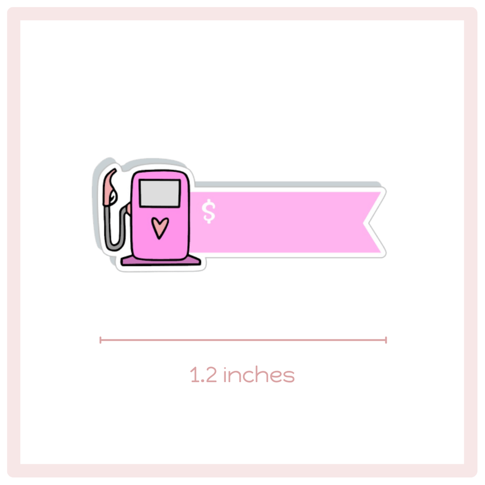 Gas Pump Labels Planner Stickers – PlannerChickDesigns