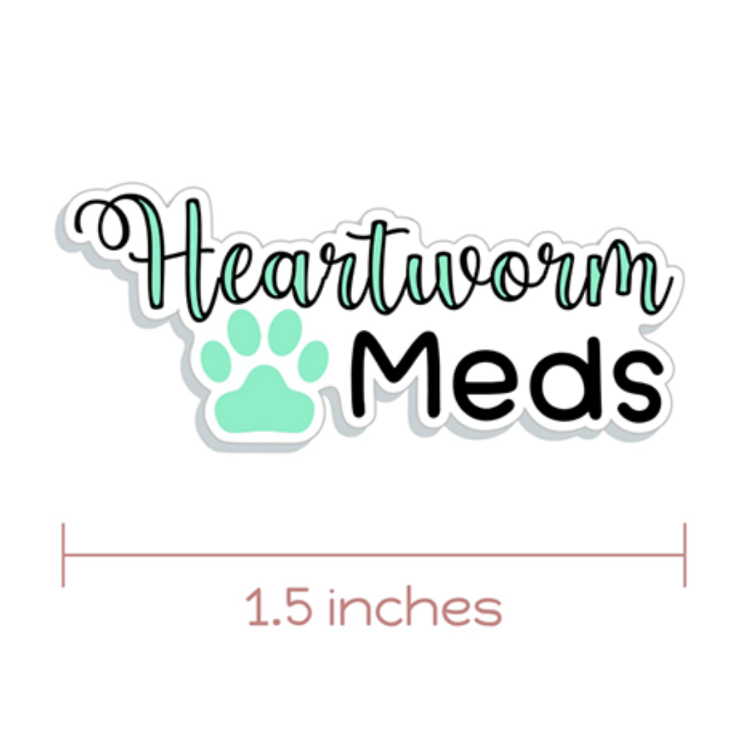 Heartworm Medication Planner Stickers