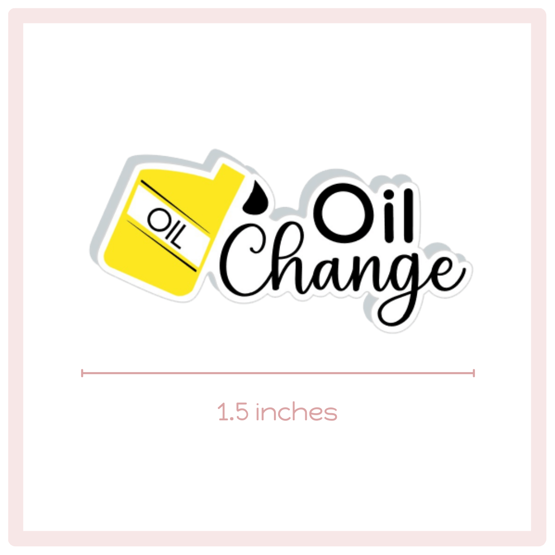 Oil Change Planner Stickers