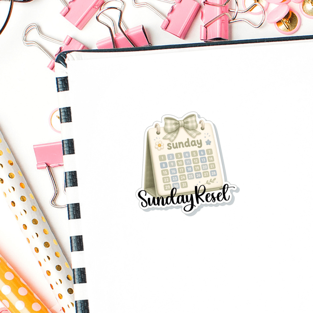 Sunday Reset Planner Stickers