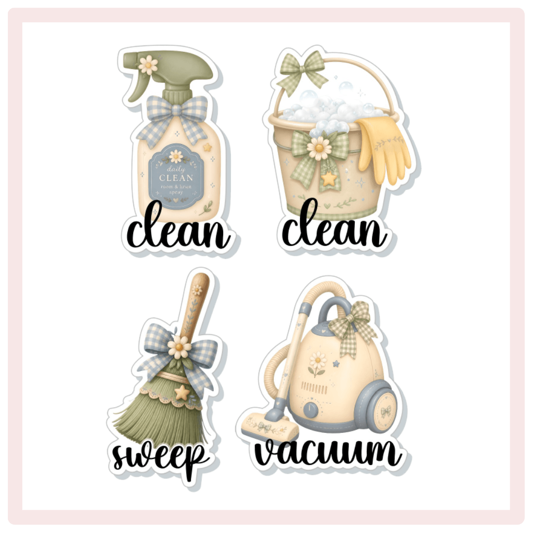 Assorted Neutral Cleaning Stickers