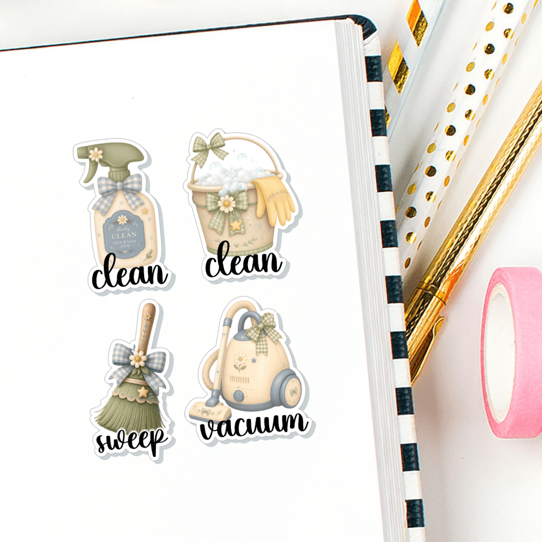 Assorted Neutral Cleaning Stickers