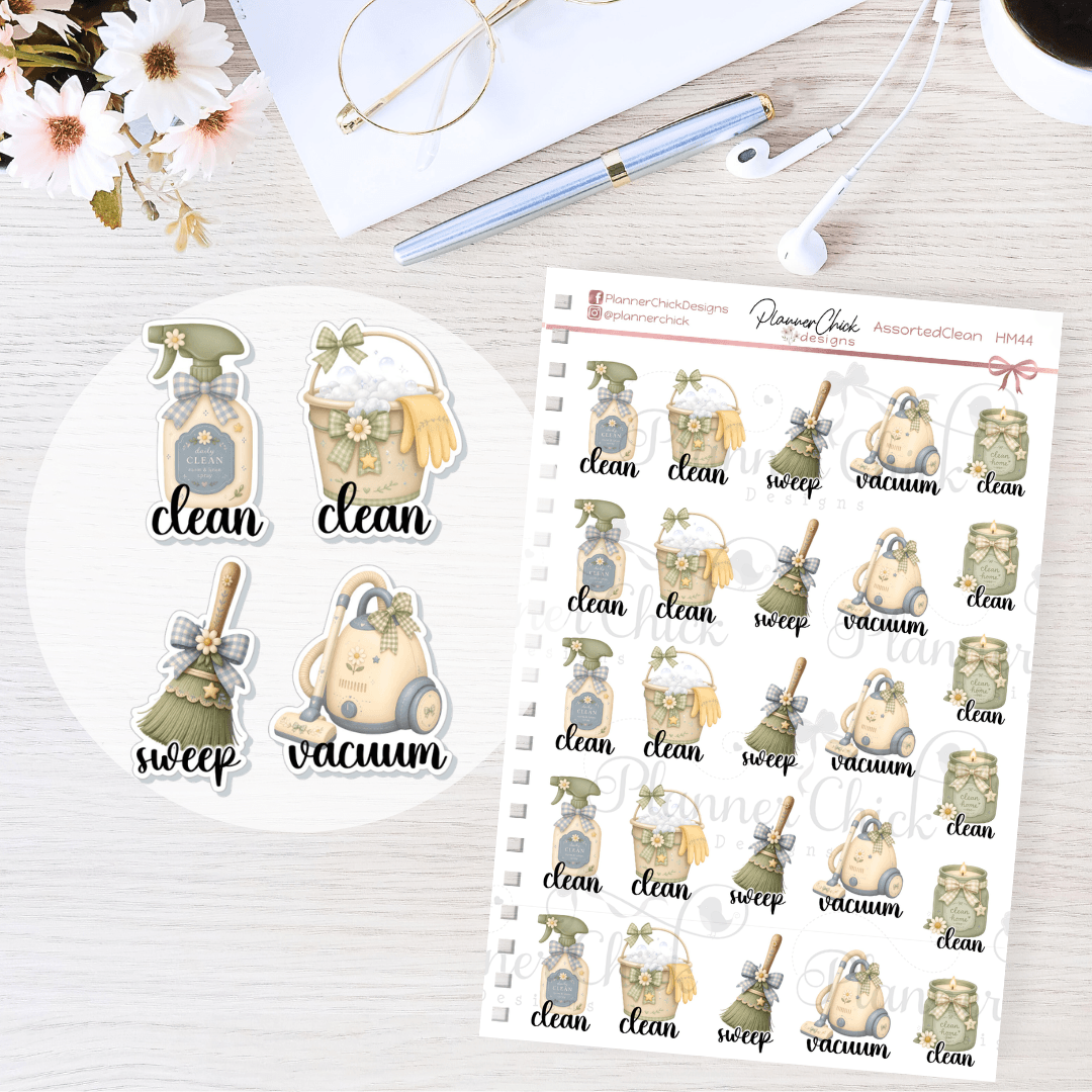 Assorted Neutral Cleaning Stickers