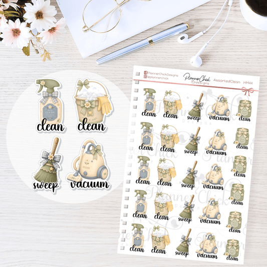 Assorted Neutral Cleaning Stickers