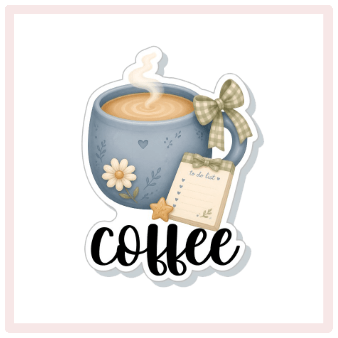 Cute Coffee Planner Stickers