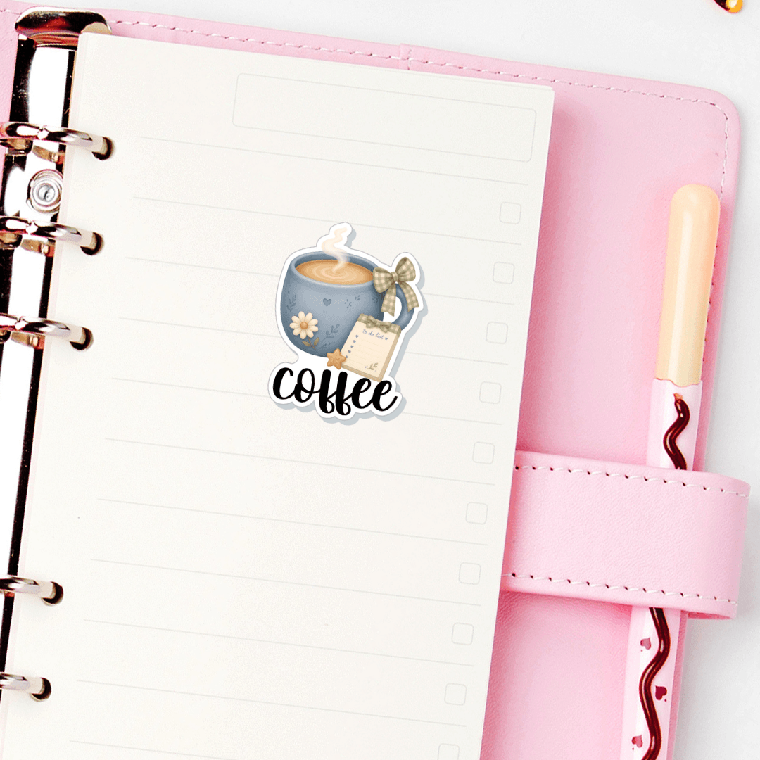 Cute Coffee Planner Stickers