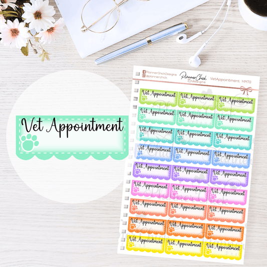 Vet Appointment Planner Stickers