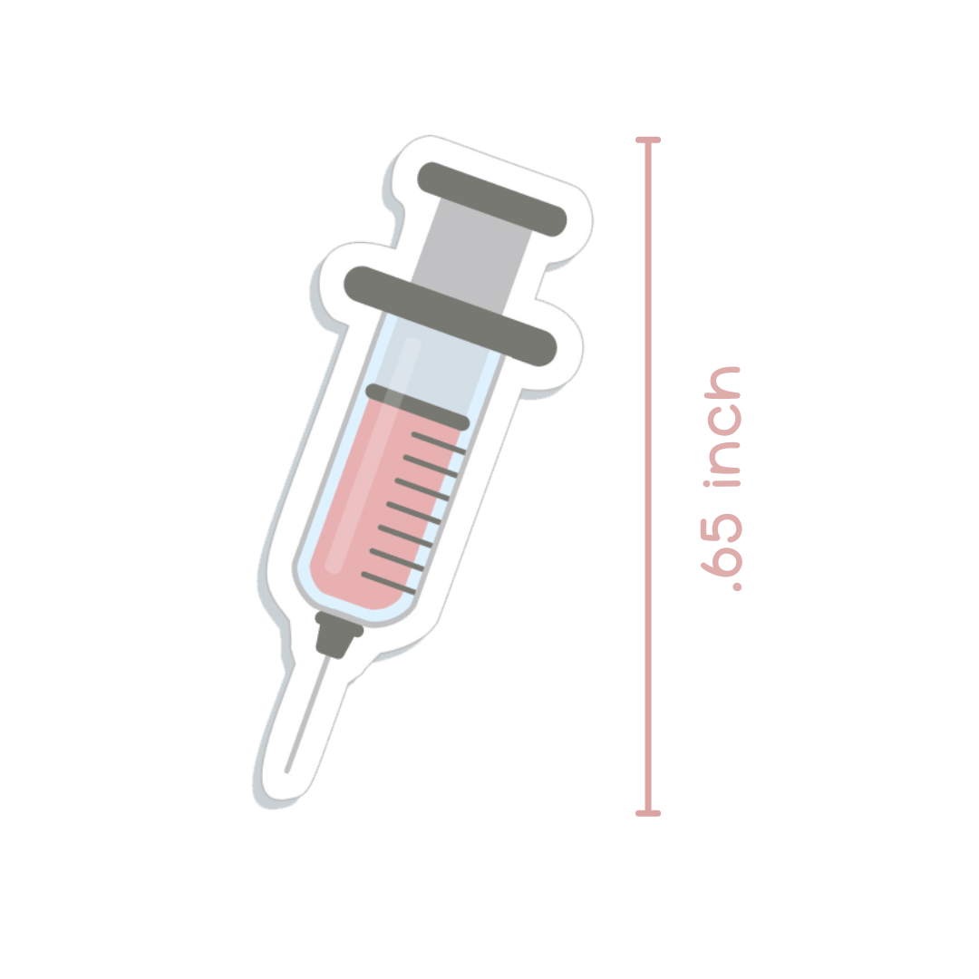 Baby Injection Sticker Mini Stickers ~ Syringe – PlannerChickDesigns