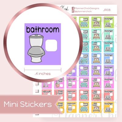 Mini Stickers ~ Daily Cleaning