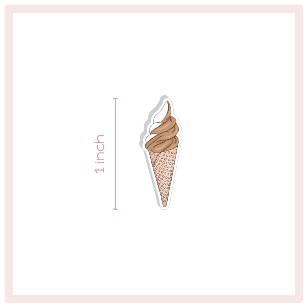 Ice Cream Cone ~ Mini Stickers
