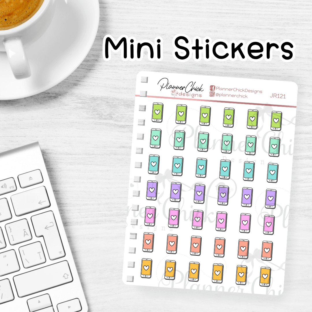 Mini Stickers ~ Phones – PlannerChickDesigns