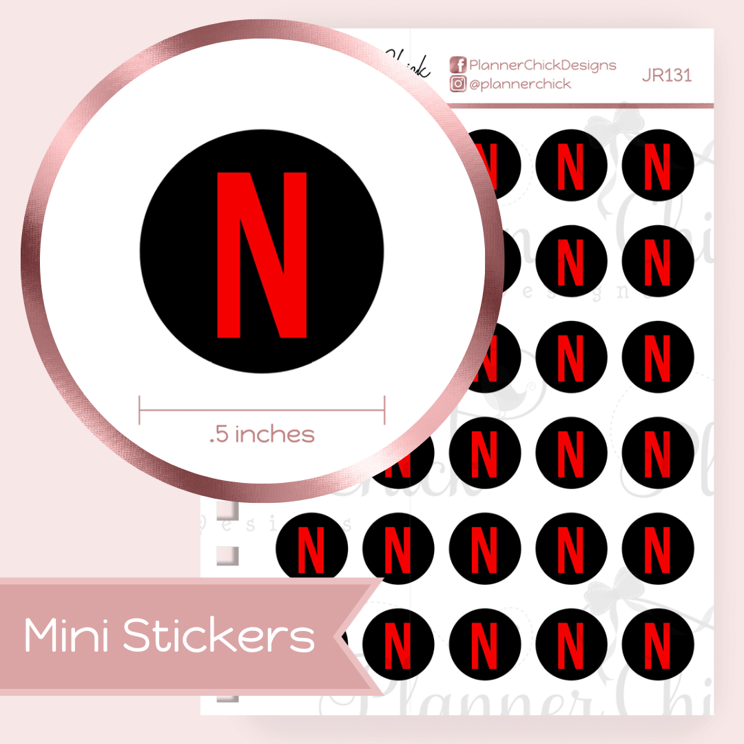 Mini Stickers ~ Streaming Services Icons